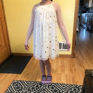 Cute gold polka dot dress